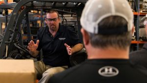 Instructor Conducting Forklift Training