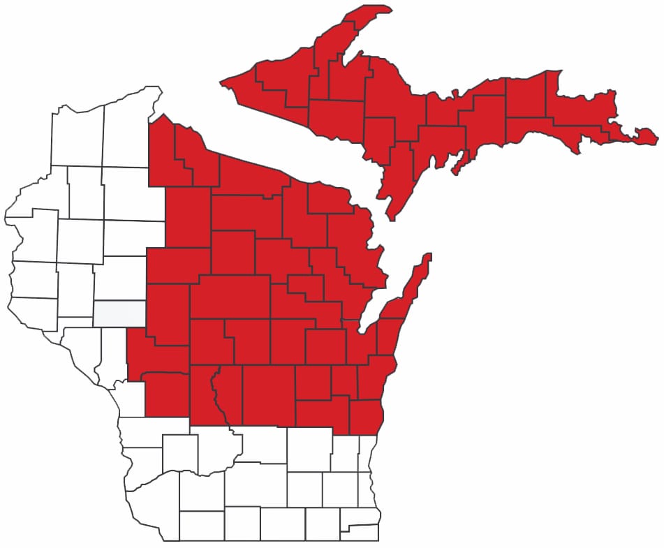 Conger Service Area in Wisconsin