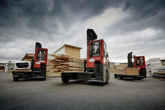 Combilift C5000 Forklift in Lumber Yard