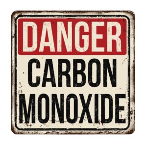 Carbon monoxide warning sign