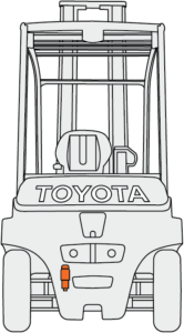 Forklift with SAS Toyota Forklift with System of Active Stability