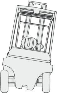 Forklift without SAS Forklift without Toyota System of Active Stability