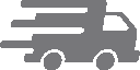 Grey Delivery Van Icon Grey Delivery Van Icon