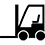 Black Forklift Icon