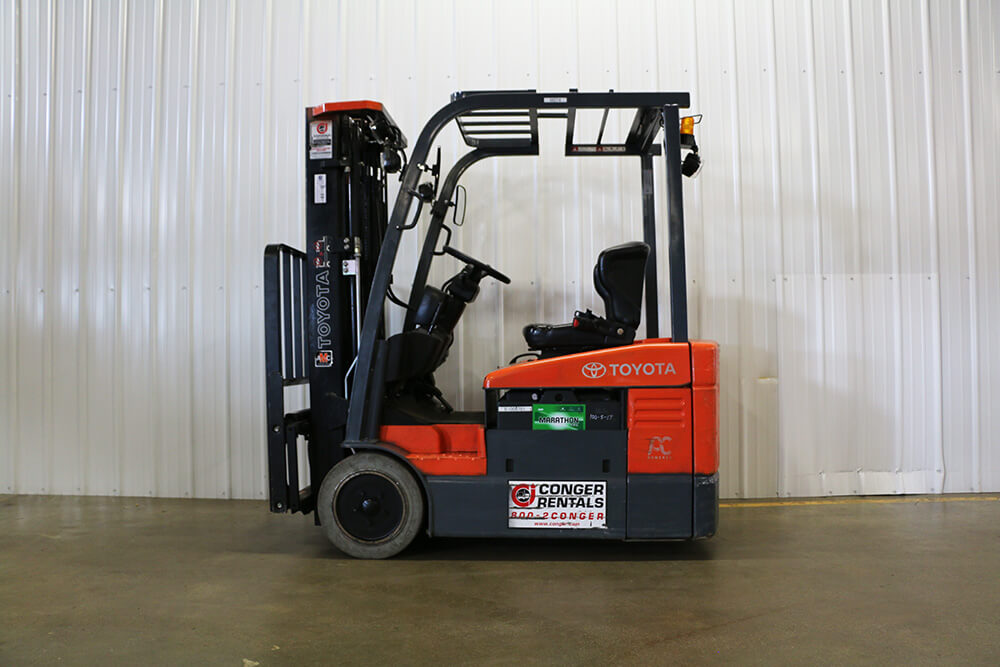 Used Toyota 3-Wheel Electric Forklift