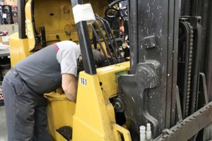Forklift Repair Service on Cat Forklift