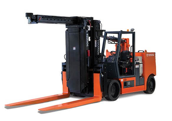 Toyota High Capacity Adjustable Wheelbase Forklift 80 000 Lbs Capacity