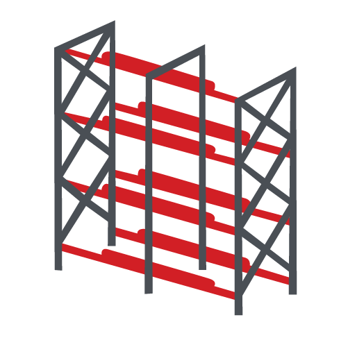 Drive-in racking illustration