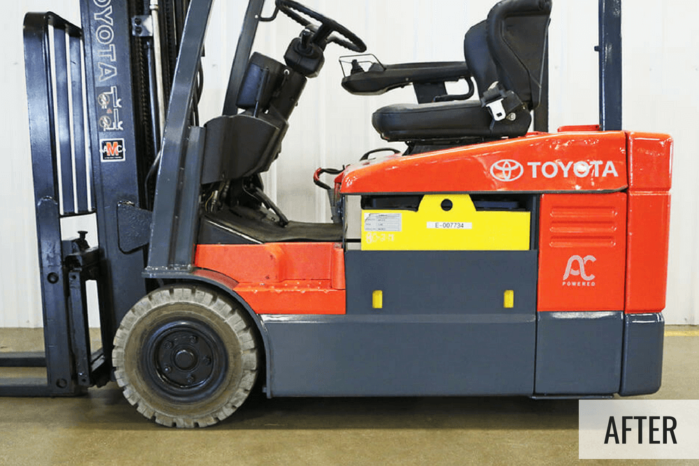 Electric Forklift After Restoration