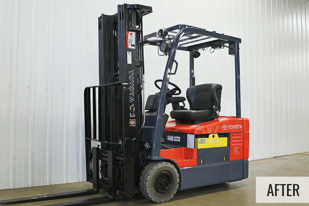 Toyota Electric Forklift After Restoration
