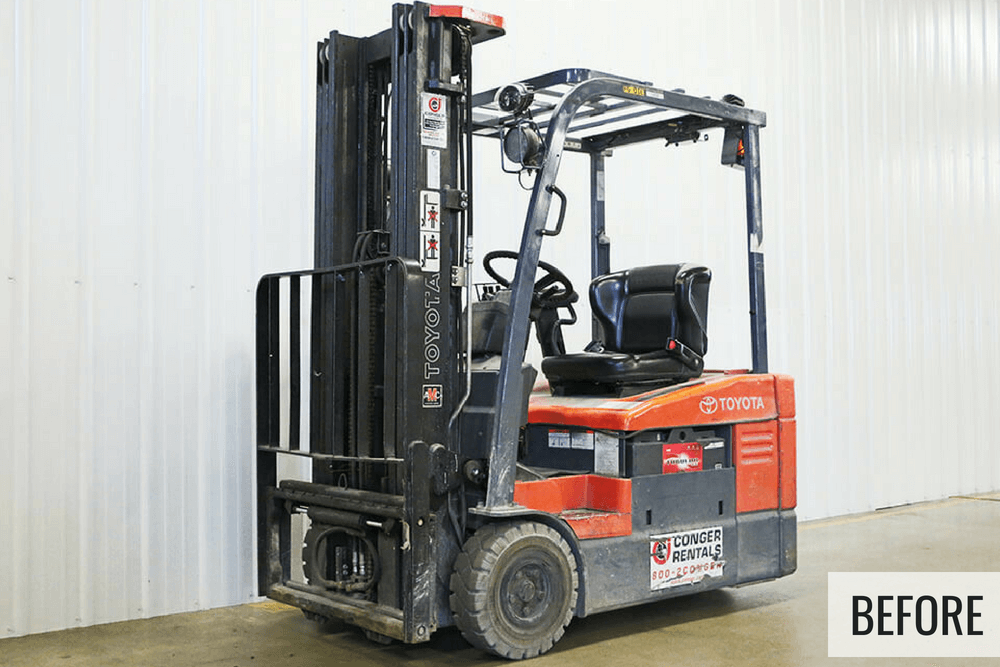 Toyota Electric Forklift Before Restoration