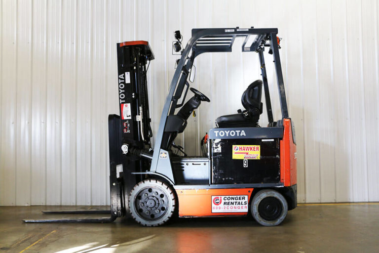 5,000 lb. Used electric forklift for sale