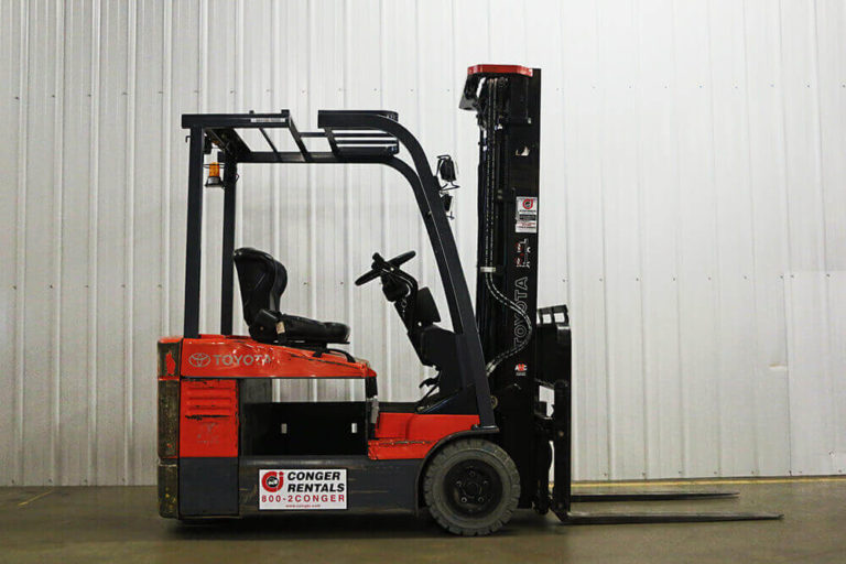 used 3,000 lb. electric forklift