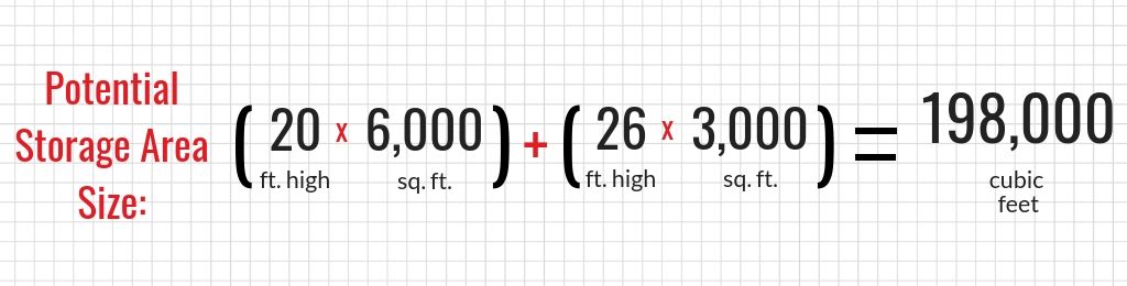 Calculate Potential Storage Area Size