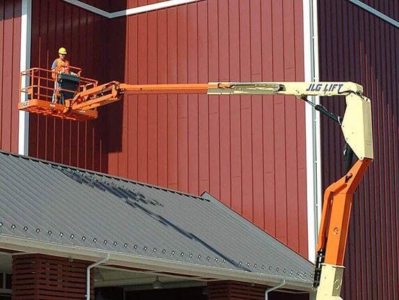 JLG 600 series articulating boom lift roof maintenance
