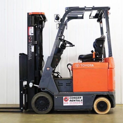 Toyota 3 Wheel Electric Forklift 3 000 Lb To 4 000 Lb Capacity