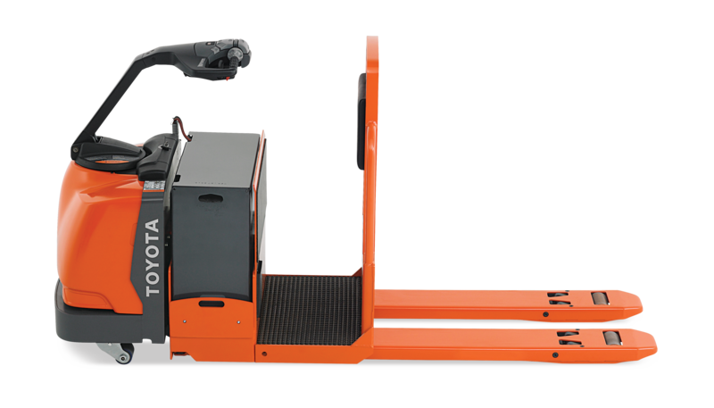 Toyota Center-Controlled Rider Pallet Jack Product Photo Aerial Side