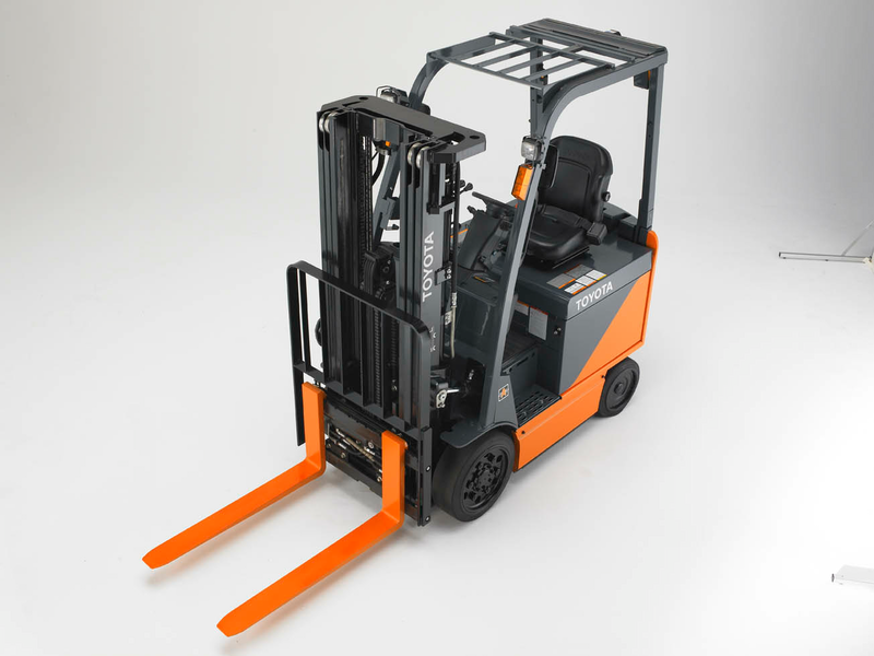 Toyota Core Electric Forklift Aerial Shot