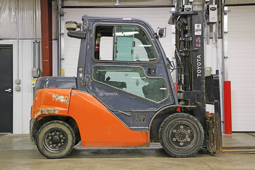 8,000 lb. pneumatic forklift