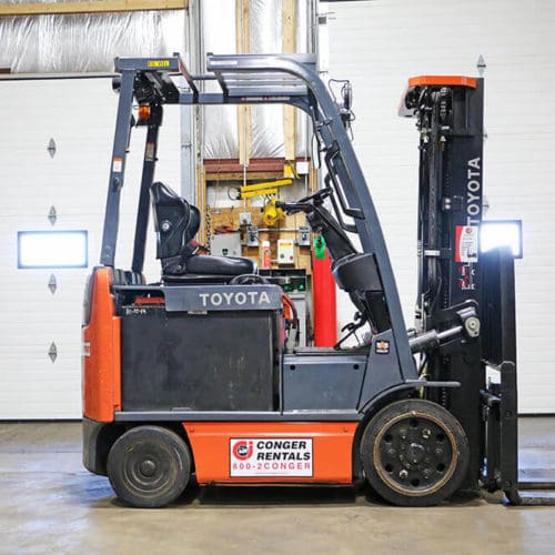 Toyota StandUp Electric Forklift 3,000 lbs. to 4,000 lbs. Capacity