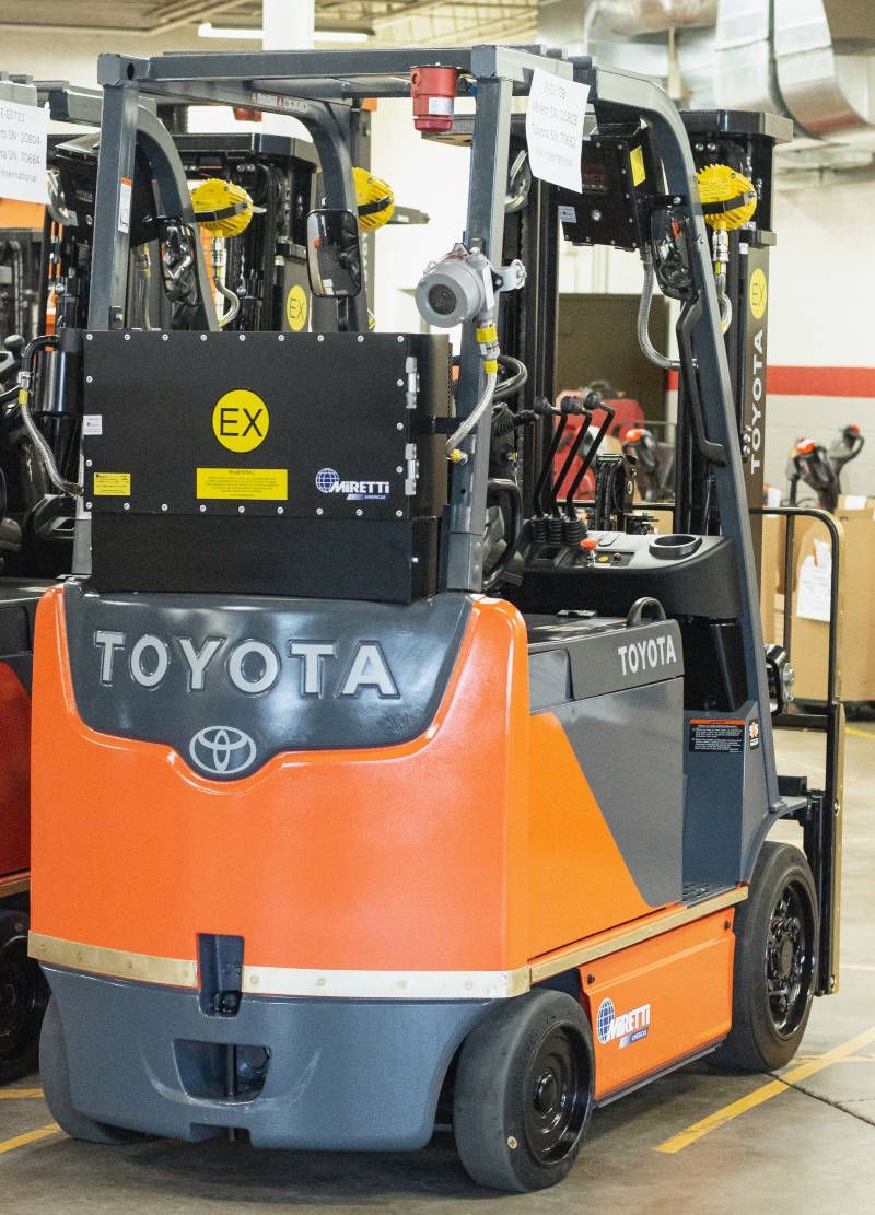 Explosion Proof Toyota Forklift Rear View