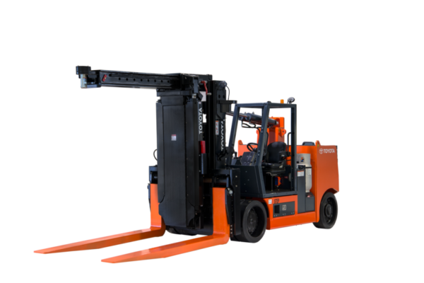 Toyota High-Capacity Adjustable Wheelbase Forklift Product Photo Side Front