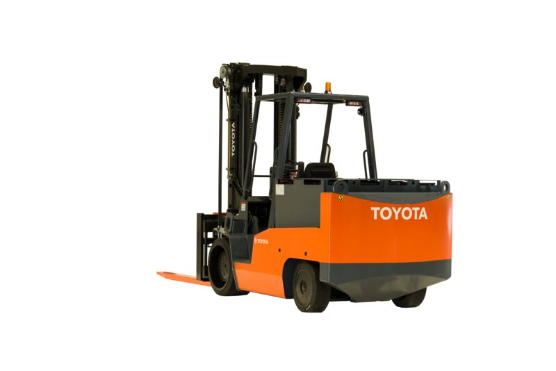 Toyota High-Capacity Electric Cushion Forklift Product Photo (Back)