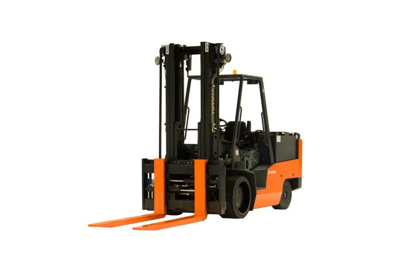 Toyota High-Capacity Electric Cushion Forklift Product Photo (Front)