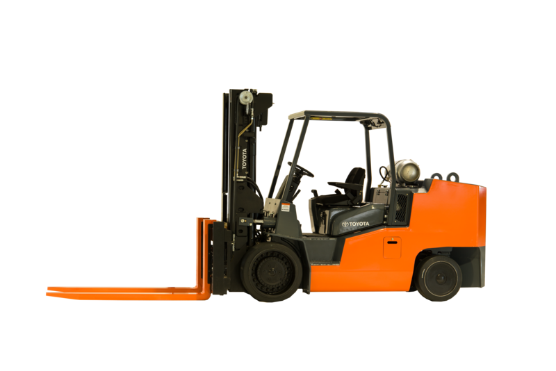 Toyota High-Capacity IC Cushion Forklift Product Photo Side