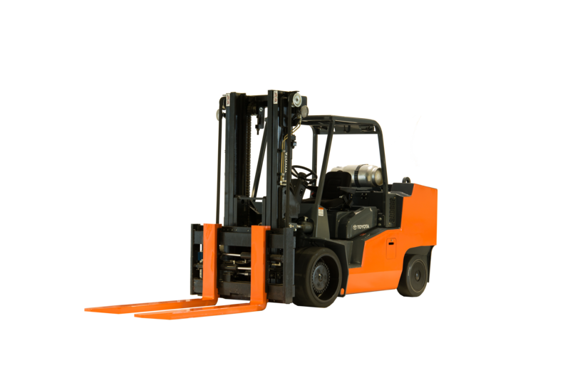 Toyota High-Capacity IC Cushion Forklift Product Photo Side Front