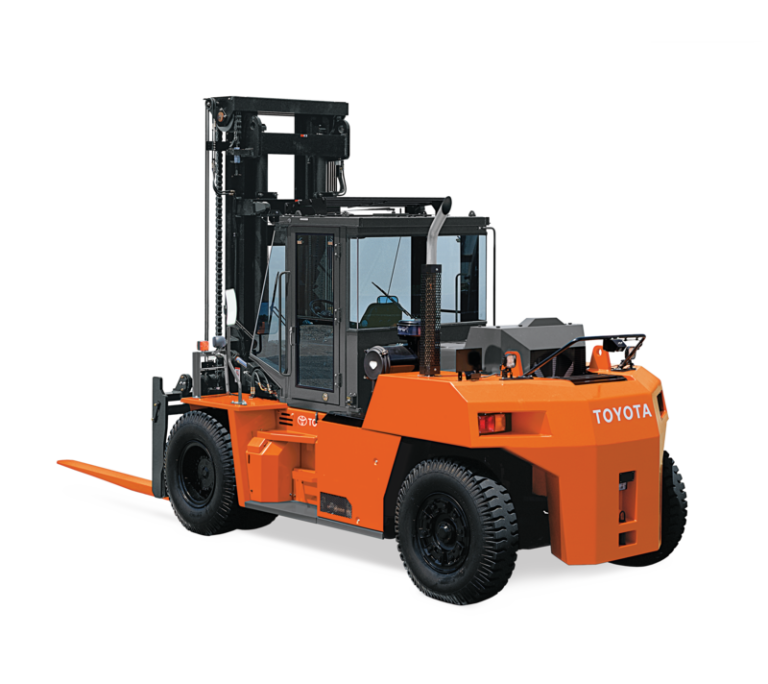 Toyota High-Capacity IC Pneumatic 5FD Forklift Product Photo Side Back