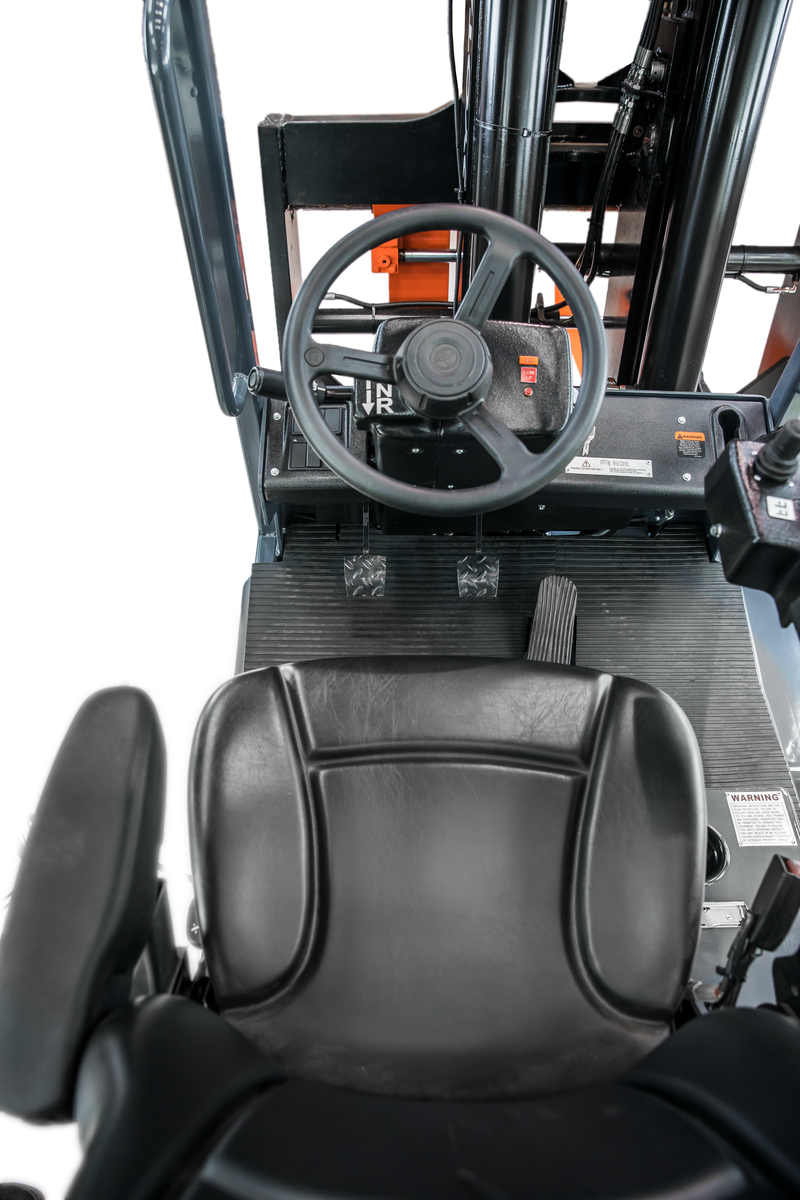 Toyota High-Capacity Large IC Cushion Forklift Close Up Seating Area