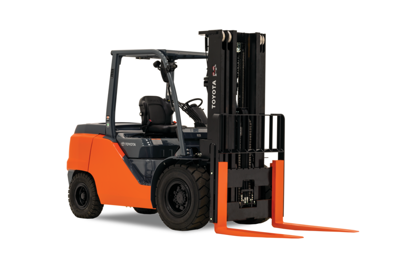 Toyota Mid IC Pneumatic Forklift Left Side Front