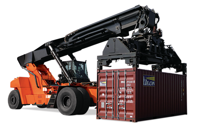 Toyota Reach Stacker Product Photo with Container