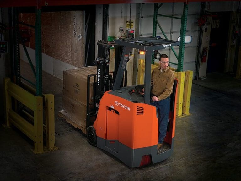 Toyota StandUp Electric Forklift 3,000 lbs. to 4,000 lbs. Capacity