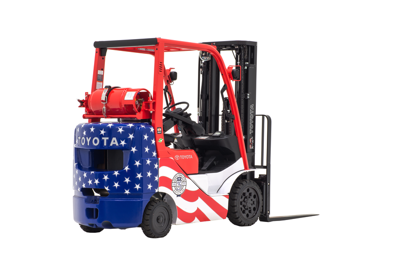 Toyota Core IC Pneumatic Forklift Product Photo TIEM 25th Custom Side Back
