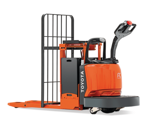 Toyota End-Controlled Rider Pallet Jack