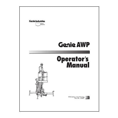 Genie Safety Decals For Aerial Lifts | Conger Industries