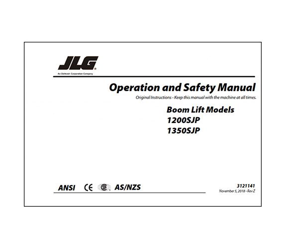 JLG Operation and Safety Manuals for Sale