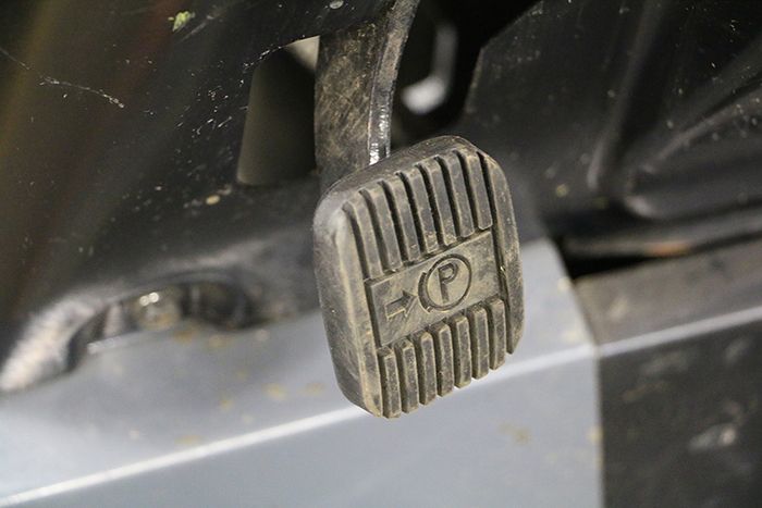 forklift parking brake pedal
