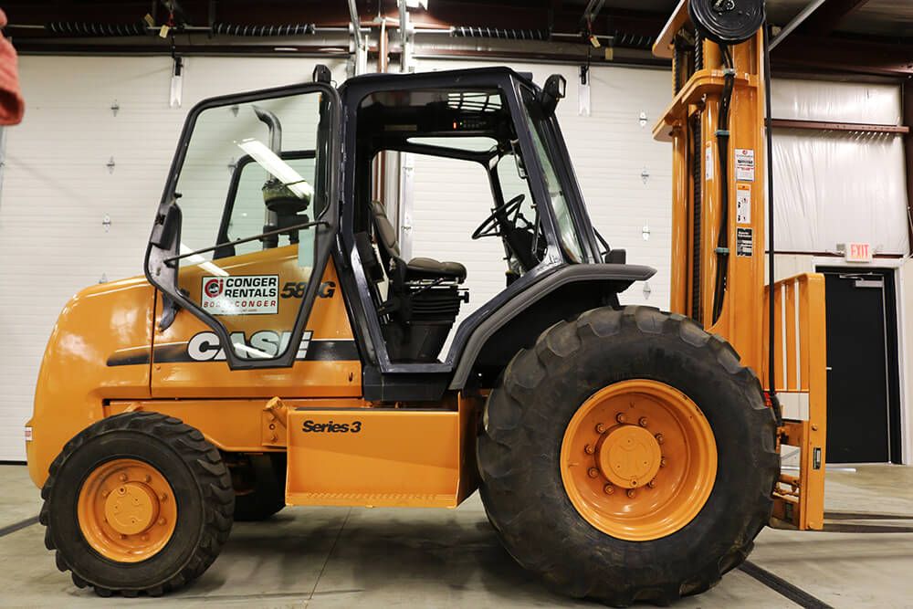 8,000 lb. Case off-road forklift