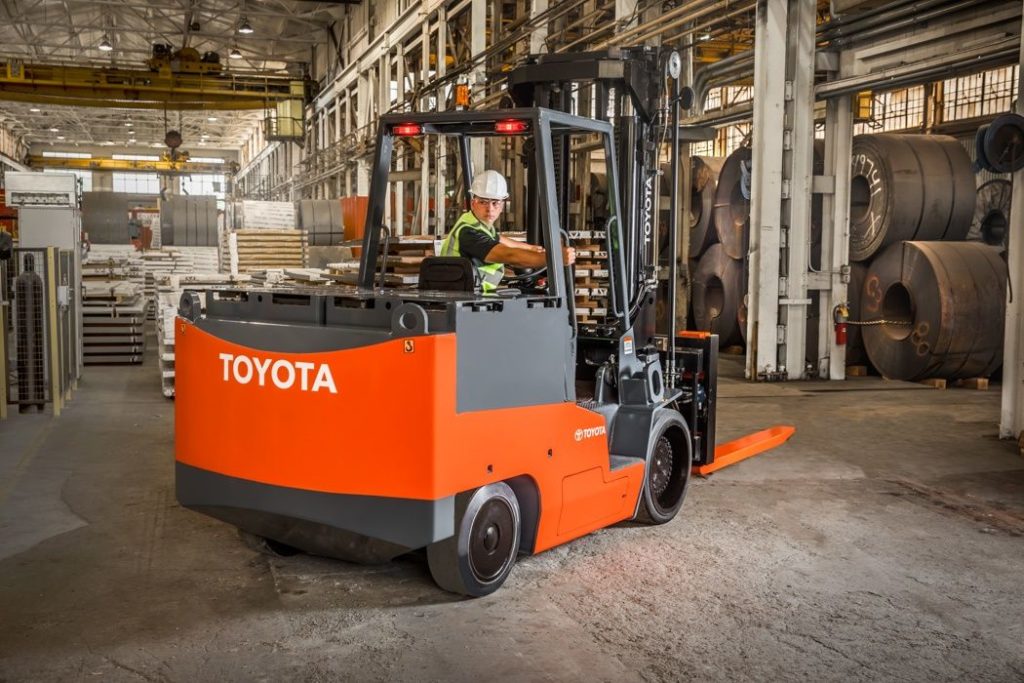 Toyota high-capacity electric forklift
