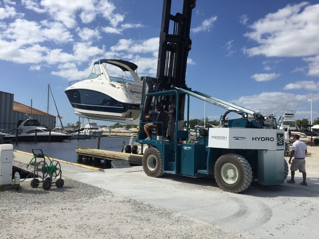 Diesel marina forklift