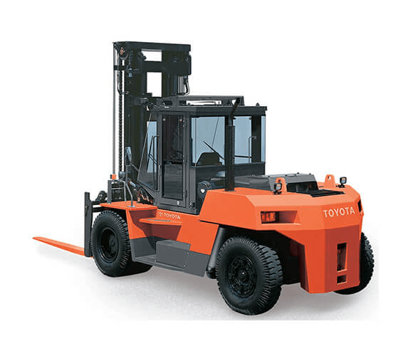 High-capacity pneumatic forklift