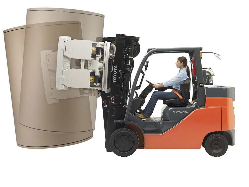 12,000 lb. paper roll special forklift