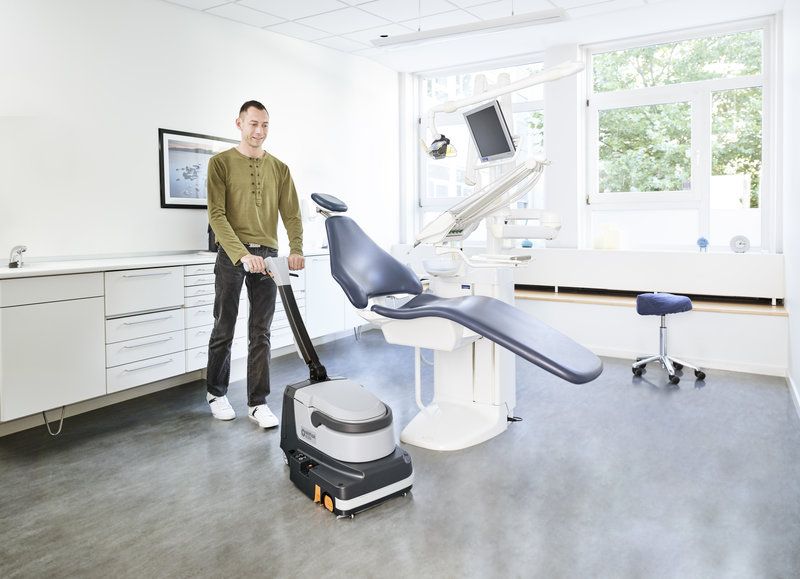 Advance SC250 scrubber cleaning dentist office