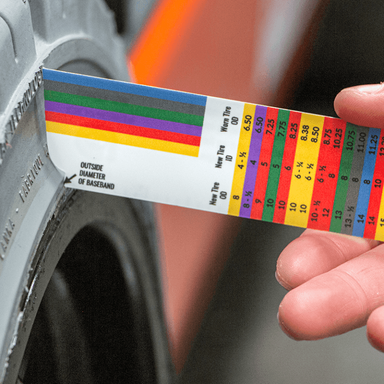 Forklift Cushion Tire Wear Scale, Buy Now Conger Industries Inc.