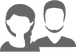 male-female-heads-1 Male and female head silhouettes