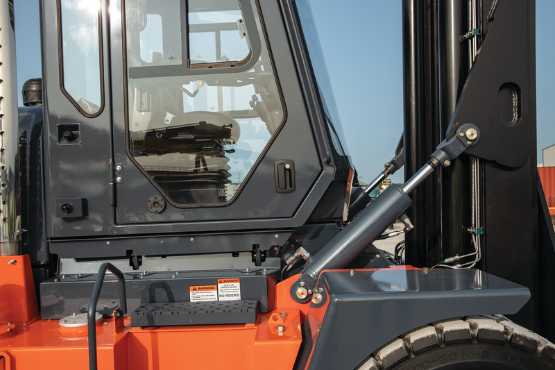 Toyota High-Capacity Core IC Pneumatic Forklift Close Up Side