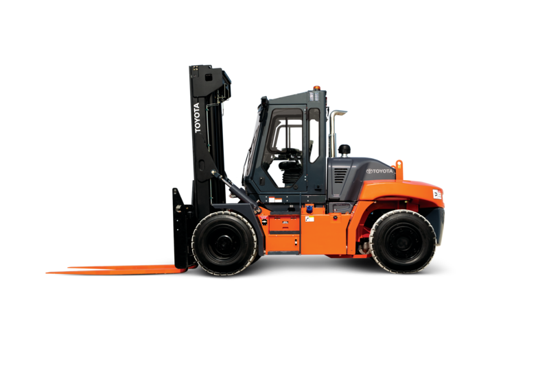 Toyota High-Capacity Core IC Pneumatic Forklift Product Photo Side